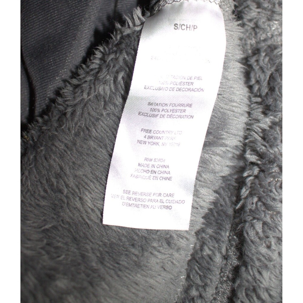 FREE COUNTRY Womens Size Small Fleece Vest Gray Full‎ Zip Pockets Collar - Picture 5 of 6